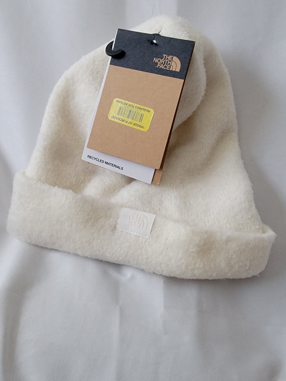 The North Face Women's Cream Fleece Cuffed Beanie
